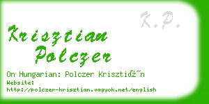 krisztian polczer business card